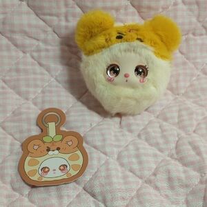 Liila's Garden Tea Party Mini Plush Keychain / Bag Charm (Orange Tiger)